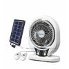 Duravolt 7inches 3in1 Rechargeable Table Fan+Solar Panel+Bulbs